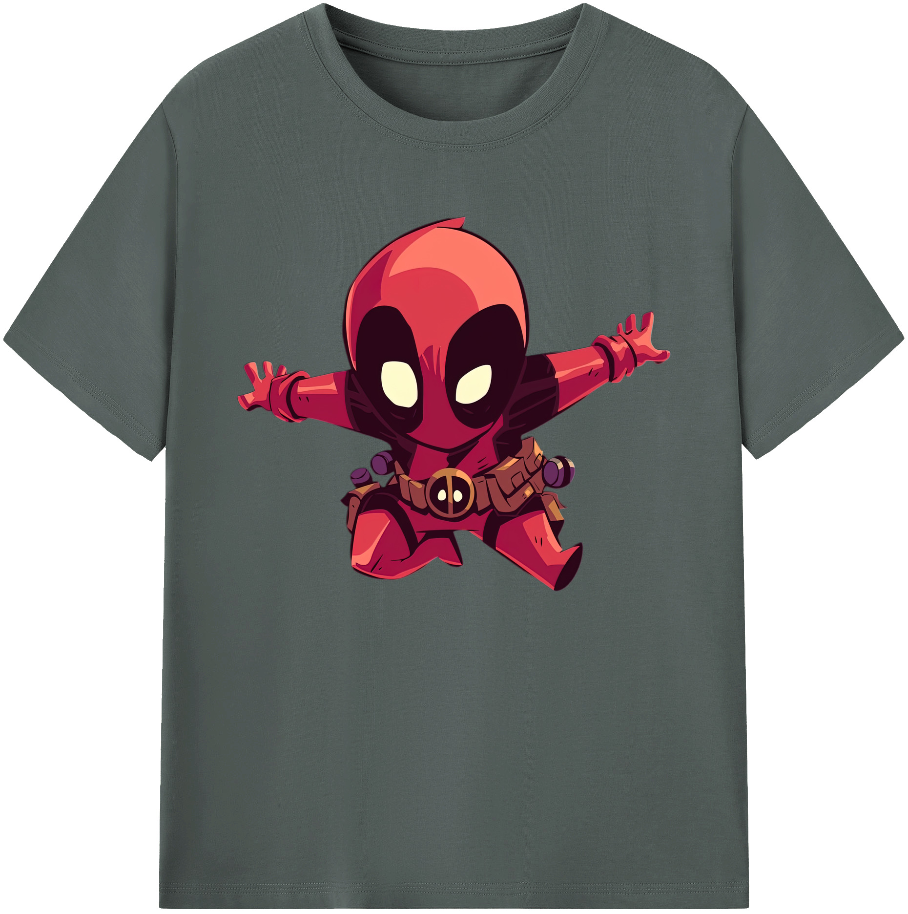 （画像用） Deadpool デッドプール 綿100％ メンズ半袖Tシャツ｜肌触りやわらか＆通気性